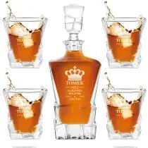 Zestaw do Whisky Karafka + Szklanki z Grawerem na Prezent Ice Blink - 2