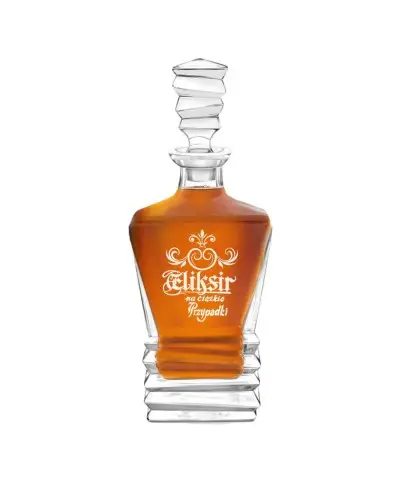 Karafka do Whisky z Grawerem na Prezent Plexido Geometric - 1