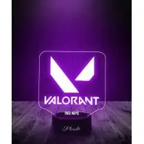 Lampka LED 3D Plexido Prezent Valorant Logo - 3