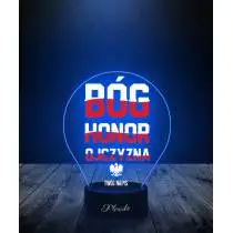 Lampka LED 3D Plexido z Nadrukiem Honor Ojczyzna Polska - 2