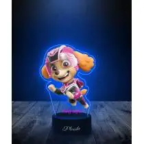 Lampka LED 3D Plexido z Nadrukiem Psi Patrol Skye Odrzutowiec - 2