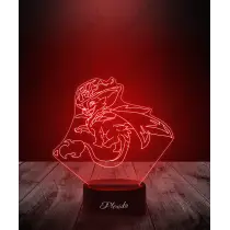 copy of 3D LED Lampe Plexido Geschenk Panzer Kampffahrzeug - 3