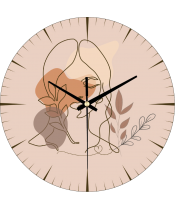 Zegar Ścienny Boho Plexido Line Art Twarz - 1