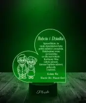 Lampka LED 3D Plexido Prezent na Dzień Babci i Dziadka Życzenia - 2