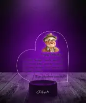 Lampka LED 3D Plexido Z Nadrukiem Statuetka Drogi Dziadku - 3