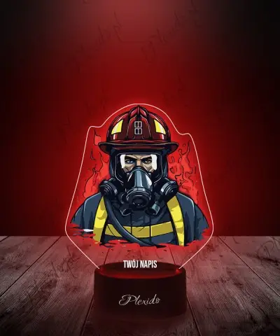 3D Plexido LED Lamp Fireman...