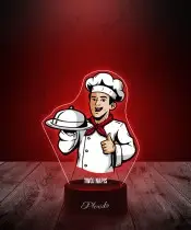Chef 3D-LED-Lampe | Plexido