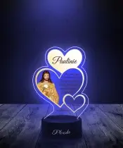 Heilige Kommunion Herz Jesu 3D-LED-Lampe | Plexido