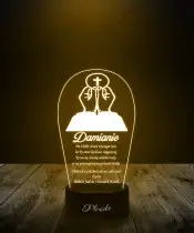 Lampka LED 3D Plexido Komunia Święta Dłonie Eucharystia