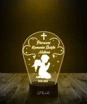 3D Plexido LED Lampe Heilige Kommunion Engel