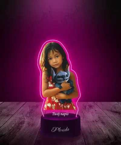 Lampka LED 3D Plexido z...