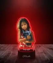 3D-LED-Plexiglaslampe mit Lilo-und-Stitch-Filmdruck