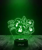 Lampka LED 3D Plexido Kwiatki Bratki