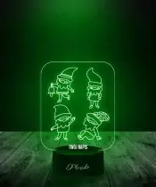 Lampka LED 3D Plexido Krasnale Ogrodowe