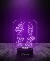 Lampka LED 3D Plexido Krasnale Ogrodowe