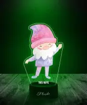 Lampka LED 3D z Nadrukiem Machający Krasnal