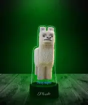 Lampka LED 3D Plexido z Nadrukiem Zdenerwowana Lama Minecraft
