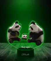 Lampka LED 3D Plexido z Nadrukiem Pandy Minecraft