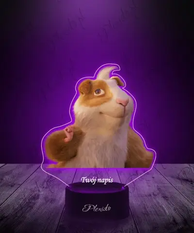 Lampka LED 3D Plexido z Nadrukiem Kayara Niepokonana Chomik