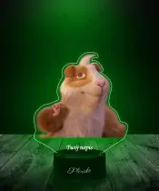 Lampka LED 3D Plexido z Nadrukiem Kayara Niepokonana Chomik