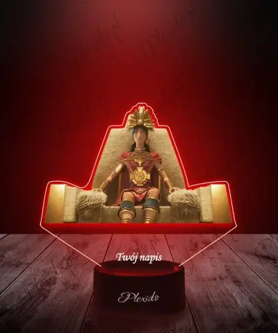 Lampka LED 3D z Nadrukiem Kayara Niepokonana Cesarz Inków