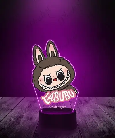 Lampka LED 3D z Nadrukiem Labubu Chestnut Cocoa