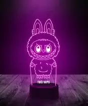 Lampka LED 3D Potworek Labubu