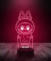 Lampka LED 3D Potworek Labubu