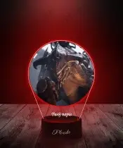 Lampka LED 3D z Nadrukiem Doom The Dark Ages