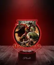 Lampka LED 3D z Nadrukiem Gra Doom The Dark Ages