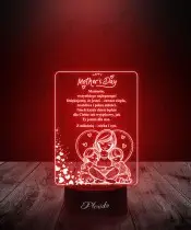 Lampka LED 3D Życzenia Na Dzień Matki