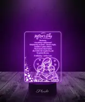 Lampka LED 3D Życzenia Na Dzień Matki