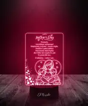 Lampka LED 3D Życzenia Na Dzień Matki
