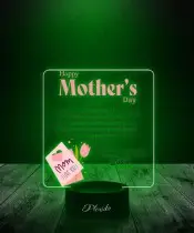 Lampka LED 3D z Nadrukiem Laurka Na Dzień Matki