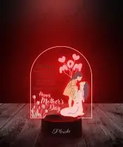 Lampka LED 3D z Nadrukiem Laurka Balony Na Dzień Matki