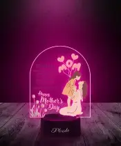 Lampka LED 3D z Nadrukiem Laurka Balony Na Dzień Matki