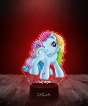 Lampka LED 3D z Nadrukiem My Little Pony Rainbow Dash