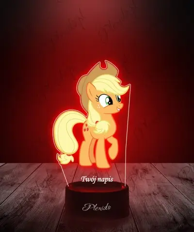 Lampka LED 3D z Nadrukiem My Little Pony Applejack