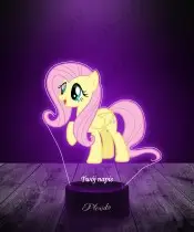 Lampka LED 3D z Nadrukiem My Little Pony Fluttershy
