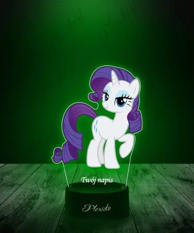 Lampka LED 3D z Nadrukiem My Little Pony Rarity