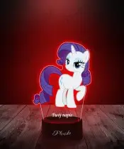 Lampka LED 3D z Nadrukiem My Little Pony Rarity