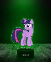 Lampka LED 3D z Nadrukiem My Little Pony Twilight Sparkle
