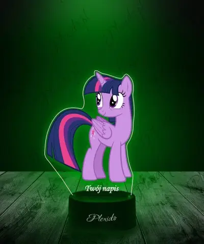 Lampka LED 3D z Nadrukiem My Little Pony Twilight Sparkle
