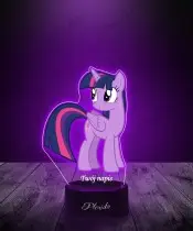 Lampka LED 3D z Nadrukiem My Little Pony Twilight Sparkle
