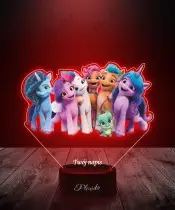 Lampka LED 3D z Nadrukiem My Little Pony
