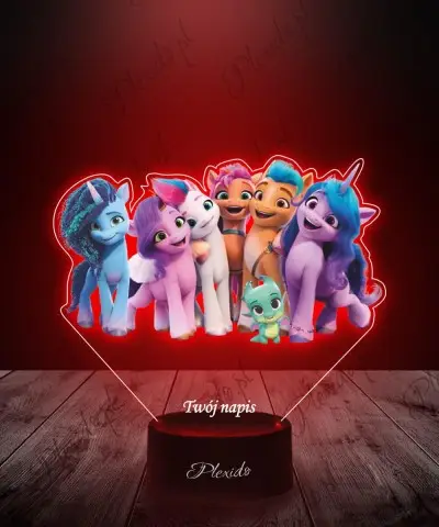 Lampka LED 3D z Nadrukiem My Little Pony