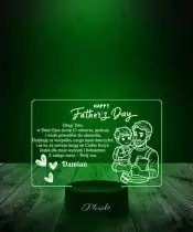 Lampka LED 3D Życzenia Na Dzień Taty