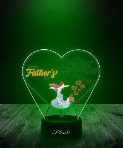 Lampka LED 3D z Nadrukiem Happy Father's Day