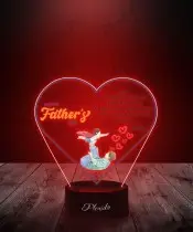 Lampka LED 3D z Nadrukiem Happy Father's Day
