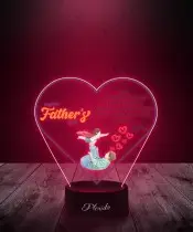 Lampka LED 3D z Nadrukiem Happy Father's Day